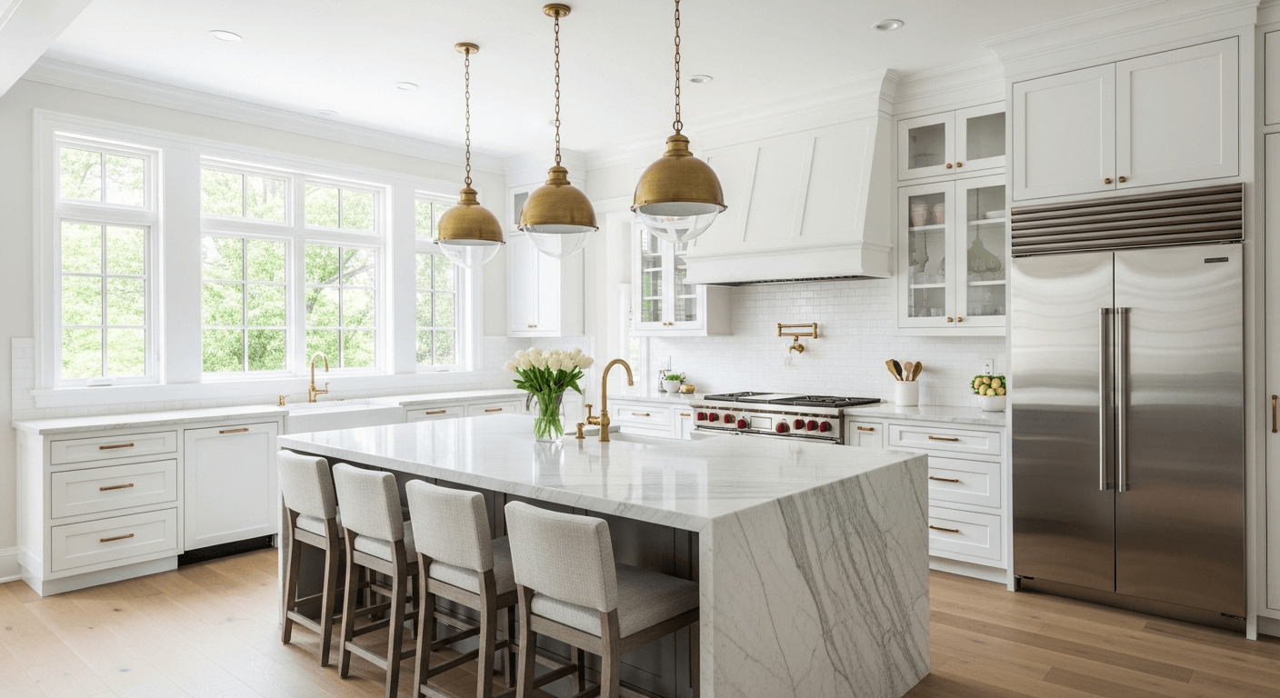 Luxury kitchen island