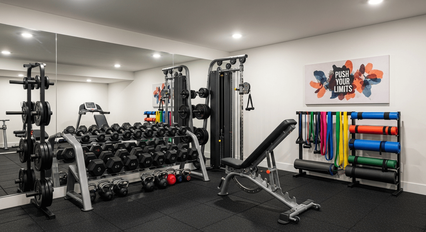 Basement home gym