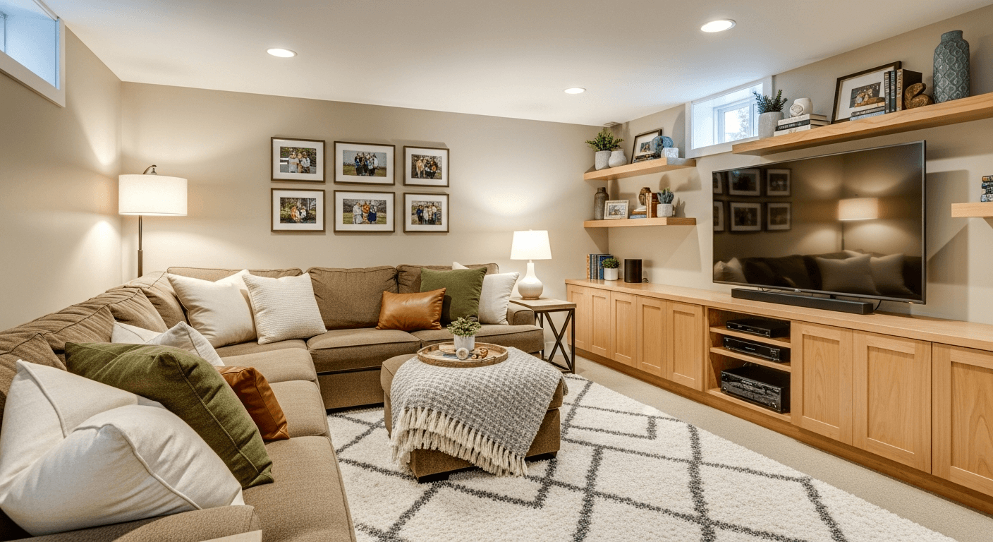 Basement guest suite