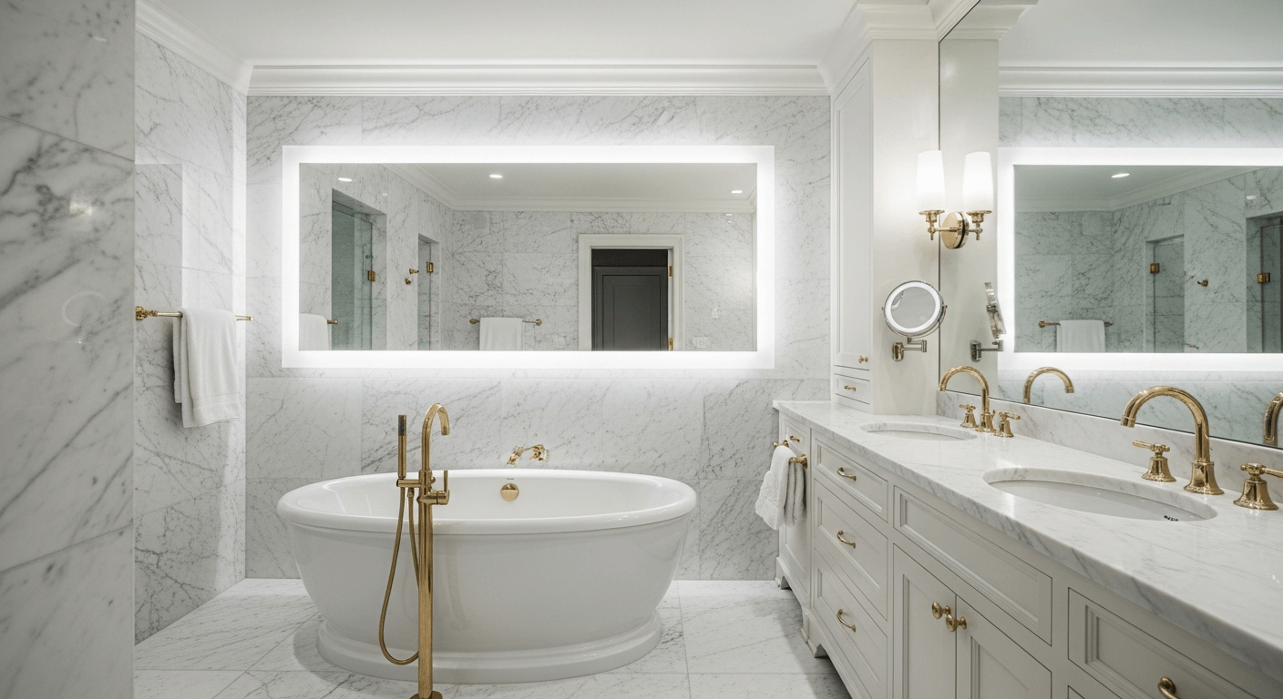 Luxury master bathroom renovation