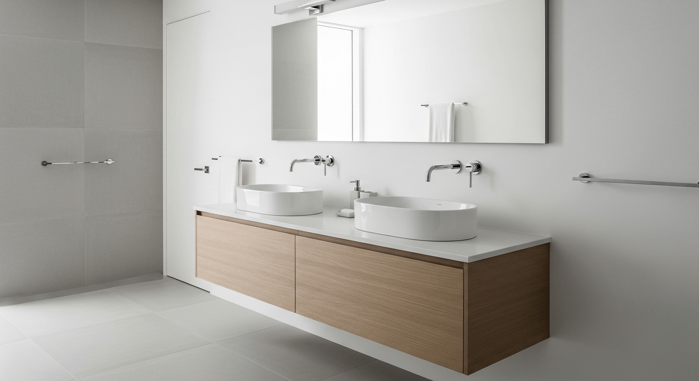 Modern bathroom renovation