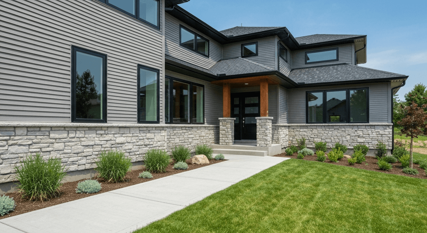 Modern home exterior renovation